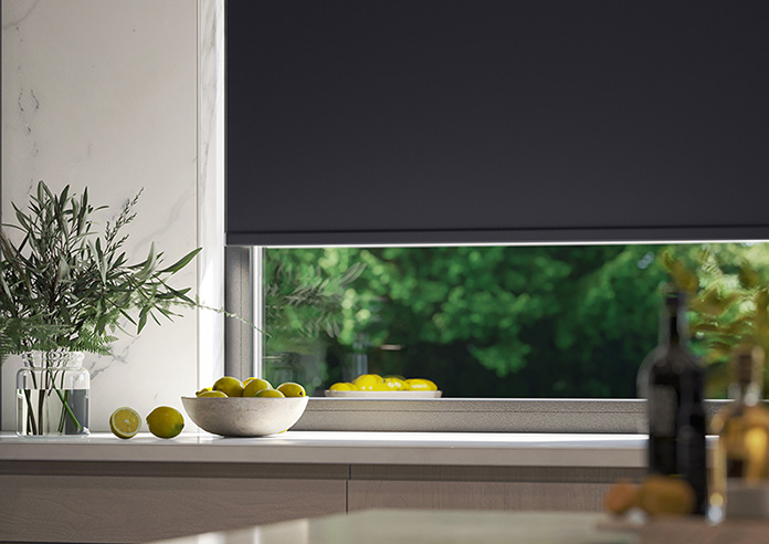 Palermo (Blackout), Black - Twist&Fit Roller Blind - Image 5